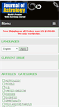 Mobile Screenshot of journalofastrology.com